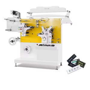 Máquina de Impresión Flexográfica Automática de 6 Colores para Etiquetas de Cuello, Logotipos, Cintas de Tela, Cuidado de la Ropa y Prendas de Vestir - Product Image 1