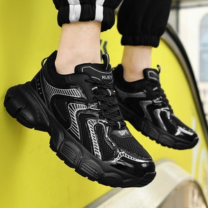 Chaussures de course robustes pour hommes, légères et décontractées, avec empeigne en maille respirante, fermeture à lacets, personnalisables avec logo, pour le dropshipping - Product Image 4