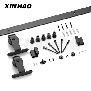 XINHAO Phụ Kiện Cửa Trượt Sắt Rèn Nội Thất Cách Âm Bộ Phụ Kiện Trượt Đơn Ray 6.6 Feet Phụ Kiện Cửa Trượt - Product Image 2