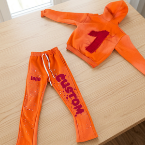 Conjunto de Pantalones y Sudadera de Forro Polar Personalizados para Hombre con Bordado - Product Image 3