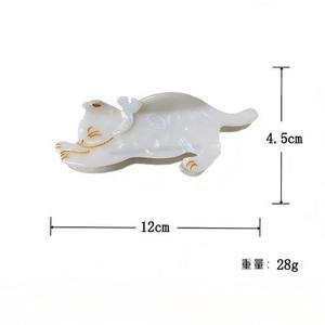 Pinces à cheveux en acétate de style européen et américain, motif animal de dessin animé mignon, couleurs et emballages personnalisés pour femmes, vente en gros - Product Image 2