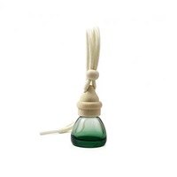 Diffuseur de voiture 8 ml en verre, flacon suspendu pour aromathérapie, bouteille d'huile essentielle pour voiture avec bouchon à vis en bois
