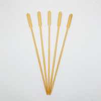 Brochettes à burger en bambou de 20 cm ou sur mesure, couleur naturelle, qualité alimentaire, bâtonnets à griller, outils pour barbecue et kebab, logo personnalisé disponible
