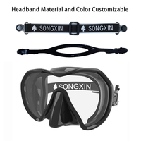 Nouveau design de lunettes de plongée anti-buée, équipement de plongée en apnée, masques de plongée à faible volume, personnalisables