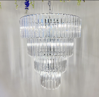 Lustre en cristal de décoration de plafond de mariage lustres suspendus de lumières pour la partie d'événement
