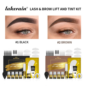 Kit de teinture professionnel pour cils et sourcils, pour permanente et fixation des cils et sourcils, cils recourbés longue durée, tenue 4-6 semaines, recourbe-cils pour permanente - Product Image 4