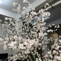 Branches de cerisier artificielles en soie longues et suspendues, fausses vignes de sakura pour décoration de plafond et de mariage