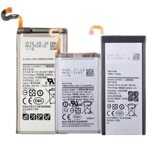 Popular Original Li-Polymer Mobile Battery Custom Replacement Phone Use Batteries for Samsung S6 S7 S8 Edge Note 5 Note 10