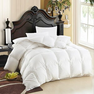 Colcha de algodón 100% con relleno de plumas, colcha de plumón de ganso blanco <span class=keywords><strong>90</strong></span>, personalizada, para el hogar y el Hotel - Product Image 5
