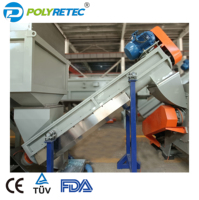 Usine de recyclage automatique Polyretec à haute efficacité 2000 kg/h pour l'élimination des étiquettes, compatible PP/PE/ABS/PS/HIPS/PA/PC/PVC, avec utilisation facile