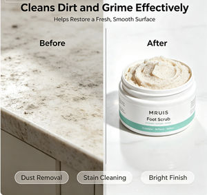 Exfoliante <span class=keywords><strong>para</strong></span> <span class=keywords><strong>Pies</strong></span> MRUIS, Elimina la Piel Muerta, Suaviza los Talones Ásperos, Fórmula Natural con Gránulos Vegetales, Cuidado de los <span class=keywords><strong>Pies</strong></span>, <span class=keywords><strong>Pies</strong></span> Secos y Agrietados, Spa Diario en Casa - Product Image 3