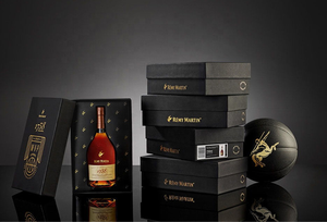 Custom Wine <b>Gift</b> Box High End Printed Champagne Rigid Paper XO <b>Brandy</b> Box Liquor Whisky Box Packaging for Bottle Packing - Product Image 2