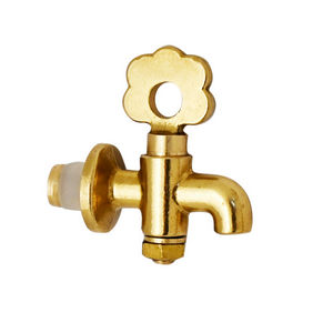 Grifo para botellas de vidrio, color amarillo, 27 cm de longitud, conector de agua para jardín - Product Image 1