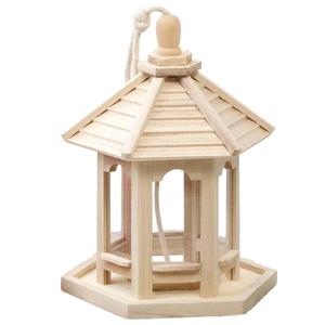 Mangeoire automatique pour oiseaux en bois avec stockage de nourriture, écologique, suspendue en extérieur pour oiseaux sauvages - Product Image 3