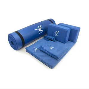 Fitness Yoga Mat Set Including 1 Yoga Mat 1 Blocks 1 Towel 6 in 1 OEM Support 100 Sets Yoga