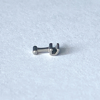 Crochet dentaire à sertir en forme de T, taille moyenne, 0,022 po, longueur 2,2 mm, largeur 2,2 mm, certifié CE Classe II, modèle A12-12T, consommables dentaires