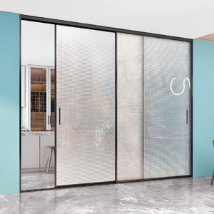Portes coulissantes en verre étroites en aluminium, <span class=keywords><strong>cadre</strong></span> fin, <span class=keywords><strong>porte</strong></span> coulissante de qualité supérieure - Product Image 1
