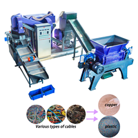 Machine de granulation automatique industrielle pour la séparation du plastique et du cuivre, broyeur de câbles en cuivre