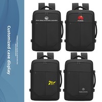 Sac à dos extensible Oxford pour homme avec logo personnalisé, grande capacité, pour ordinateur portable, étanche en polyester, idéal pour les trajets professionnels