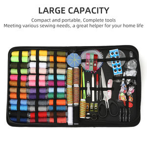 JPアダルトハンドメイドソーイングクラフトキットセットポータブルトラベルハードケースソーイングキット初心者向け - Product Image 3