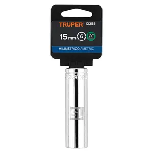 บ็อกซ์ 6 ซ็อกเก็ตยาว 15 มม., 6 จุด, ขนาด 1/2 นิ้ว, TRUPER - Product Image 4