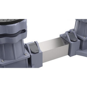 Supporto per Lavatrice, Base in Plastica Singola, Piedini Rialzati Antiscivolo Regolabili con Ruote Universali e Freno - Product Image 6