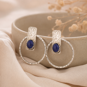 Orecchini Vintage a Forma di Martello Blu per Donne, Gioielli di Moda a Doppio Uso - Product Image 6