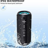 Enceinte de fête Bluetooth portable de luxe étanche pour l'extérieur avec amplificateur de son et subwoofer intégré, gamme complète, vente en gros