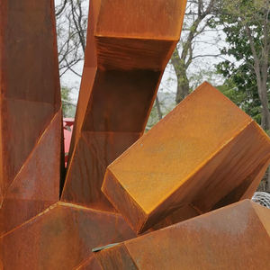 Esculturas de óxido Decoración del hogar Escultura moderna de acero Corten Escultura de acero Corten de jardín - Product Image 3