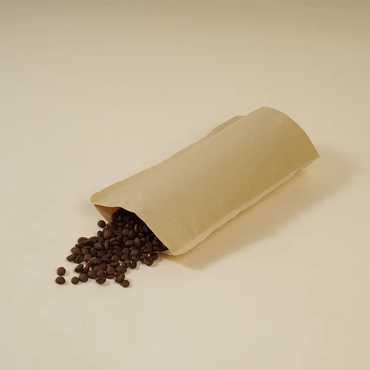 Kraft Stand-Up Zakje Papieren Zak Op Maat Eco-Vriendelijke Duurzame Thee Koffie Snack Verpakking Bruine Zakken