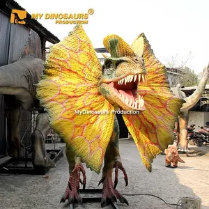 MyDino AD002 Professional Animatronic Dinosaur Factory Dilophosaurus Dinosaur