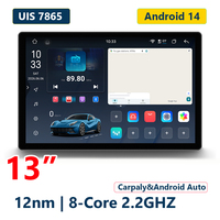 LODARK N5 Pro 13 pouces 2K QLED Boutons rotatifs Android 14 Navigation GPS, UIS7865 12nm Octa Core, 4G LTE 5G WiFi, DSP EQ 36 bandes