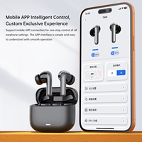 Écouteurs sans fil YXG-34 6.0 ANC à réduction active du bruit, intra-auriculaires avec contrôle par application pour les trajets quotidiens et le gaming