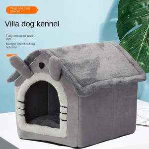 Caseta para Mascotas, Perros y Gatos, Cálida para las Cuatro Estaciones, Universal, de Algodón PP, Desmontable, Lavable, con Diseño de Osito - Product Image 2