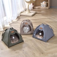 Tente-niche pour animaux de compagnie, quatre saisons, universelle, fermée, détachable, portable, pliable, imperméable, respirante, pare-soleil, pour chat et chien