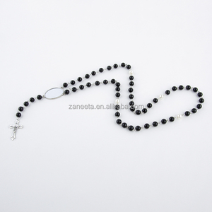Collier de prière en perles de sublimation Zaneeta RTS, collier personnalisé, perles de prière vierges - Product Image 6