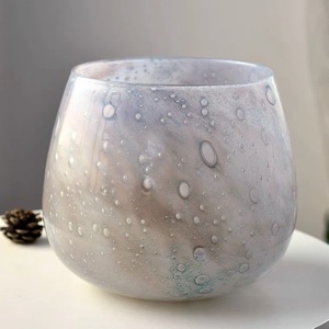 Vaso de cristal soplado a mano para decoración del hogar, centro de mesa de boda, único de fábrica, nuevo diseño, 2022 - Product Image 2