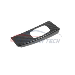 Para <span class=keywords><strong>BMW</strong></span> 2018-2020 <span class=keywords><strong>X3</strong></span> <span class=keywords><strong>G01</strong></span> X4 G02 LHD, pegatina embellecedora para interiores de coche de fibra de carbono, cubierta embellecedora para manija de panel de puerta - Product Image 2