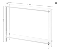 Table console simple ultra-étroite en acrylique pour couloir de villa, entrée d'appartement, avec pièces détachables pour hall d'entrée – Vente directe usine