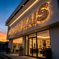 Enseigne lumineuse LED sur mesure effet ciel étoilé, logo scintillant pour façade de magasin, bar, club, boîte de nuit, décoration