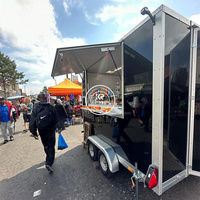 Food Trucks Mobiles Extérieurs Personnalisables pour Burgers – Vendez des Camions Restaurants aux Designs Uniques
