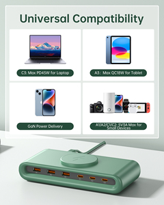 Fast 45W Portable 7 In1 Wireless Charger Foldable Folding Stand PD <strong>Charging</strong> Station <strong>Dock</strong> For IPhone - Product Image 6