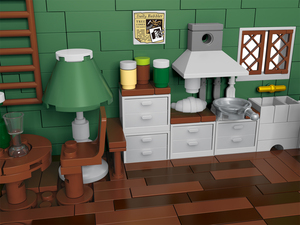 Urge Building Block 30105 <strong>Street</strong> View <strong>Light</strong> House <strong>Old</strong> Fishing Diving Shop Boat House Lepini Architecture Kid Toy Gifts Fisherman - Product Image 5