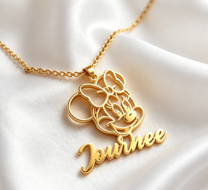 <span class=keywords><strong>Collier</strong></span> personnalisé avec nom de personnage de dessin animé, lettre, <span class=keywords><strong>collier</strong></span> pour filles, bijoux en acier inoxydable, <span class=keywords><strong>collier</strong></span> avec initiale de dessin animé - Product Image 6