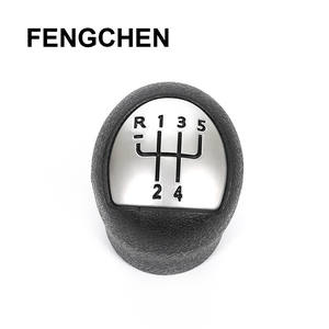 Poignée de levier de vitesse Fengchen 5 vitesses en cuir noir ergonomique pour Renault - Product Image 1