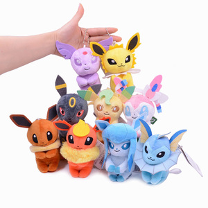 Bán Hot Kawaii Pokemon Búp Bê Sang Trọng 10Cm Eevee Squirtle Bulbasaur Keychain Nhồi Bông Pikachu Anime Sang Trọng Keyring Đồ Chơi Trang Trí - Product Image 2