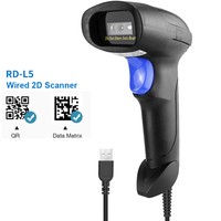 RADALL-Escáner de código de barras 2D con cable, lector de código de barras QR inalámbrico, USB, para PDF417, para industrias de pago móvil de tabaco, con cable, a la venta, por USB, por 1 a 2, 2, 2, 2, 1, 2