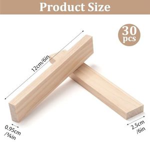 Bloques de construcción de madera, juguete de construcción de madera maciza para niños de 2 a 4 años, juego de bloques apilables unisex - Product Image 4