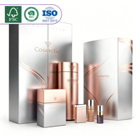 Boîte d'emballage extérieure cosmétique haut de gamme personnalisée en usine, boîte cadeau cosmétique pour crème, coussin, ensembles de maquillage