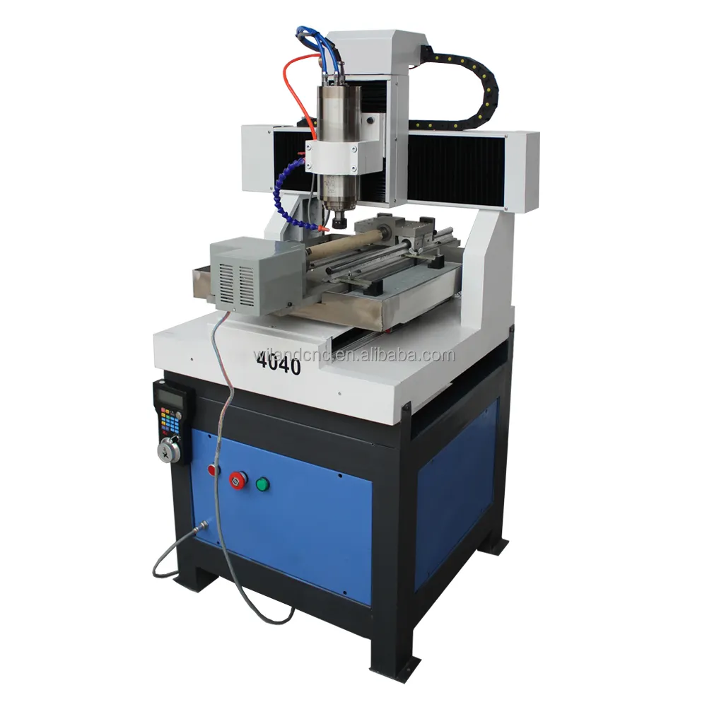 Small Metal Mold Engraving Machine CNC Router 4040 6060 4 Axis For Metal Wood Stone Jade CNC Molding Machine